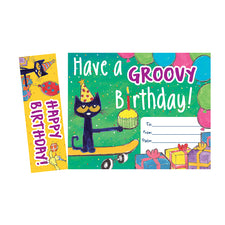 Pete the Cat® Groovy Birthday Bookmark Award