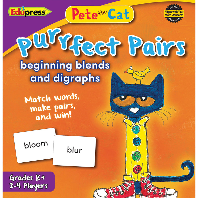 Pete the Cat® Purrfect Pairs Game, Beginning Blends and Digraphs