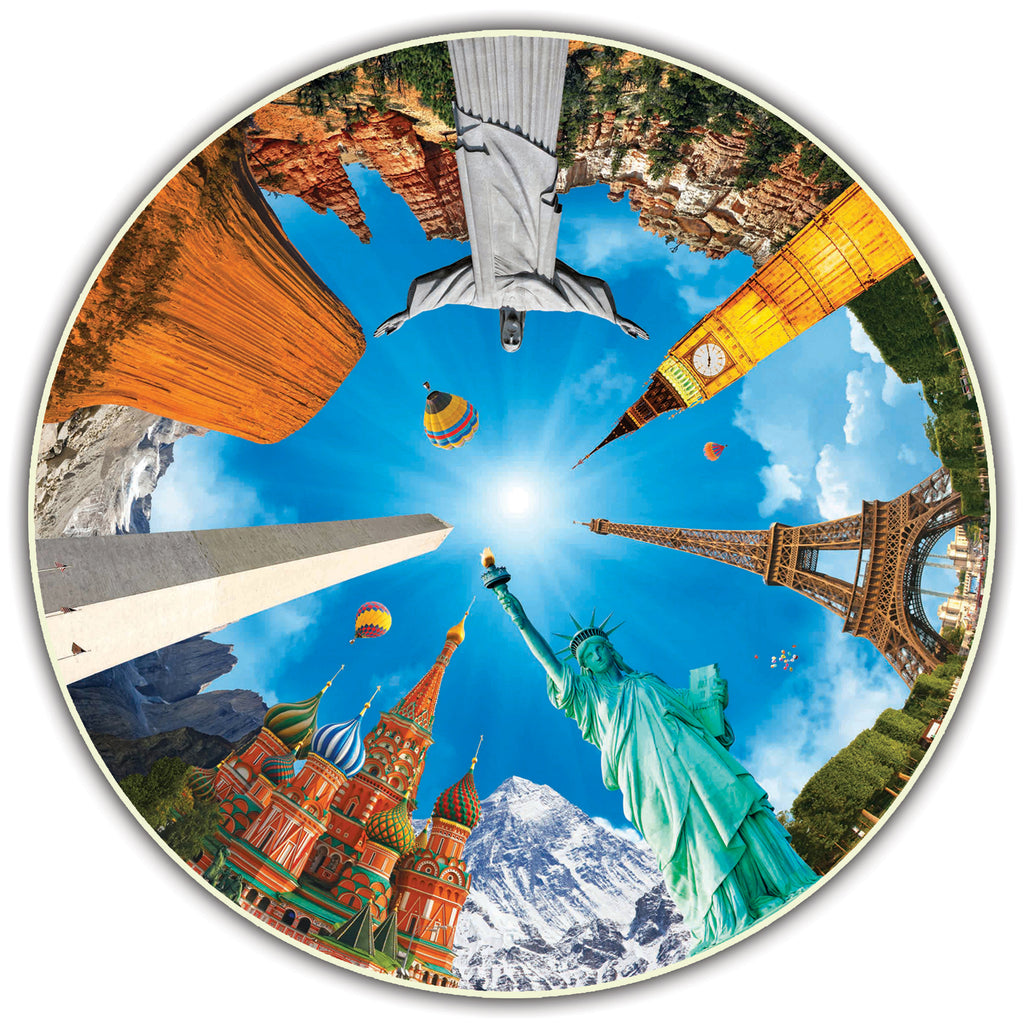 A Broader View Round Table Puzzle - Legendary Landmarks (500-Piece) (discontinued)