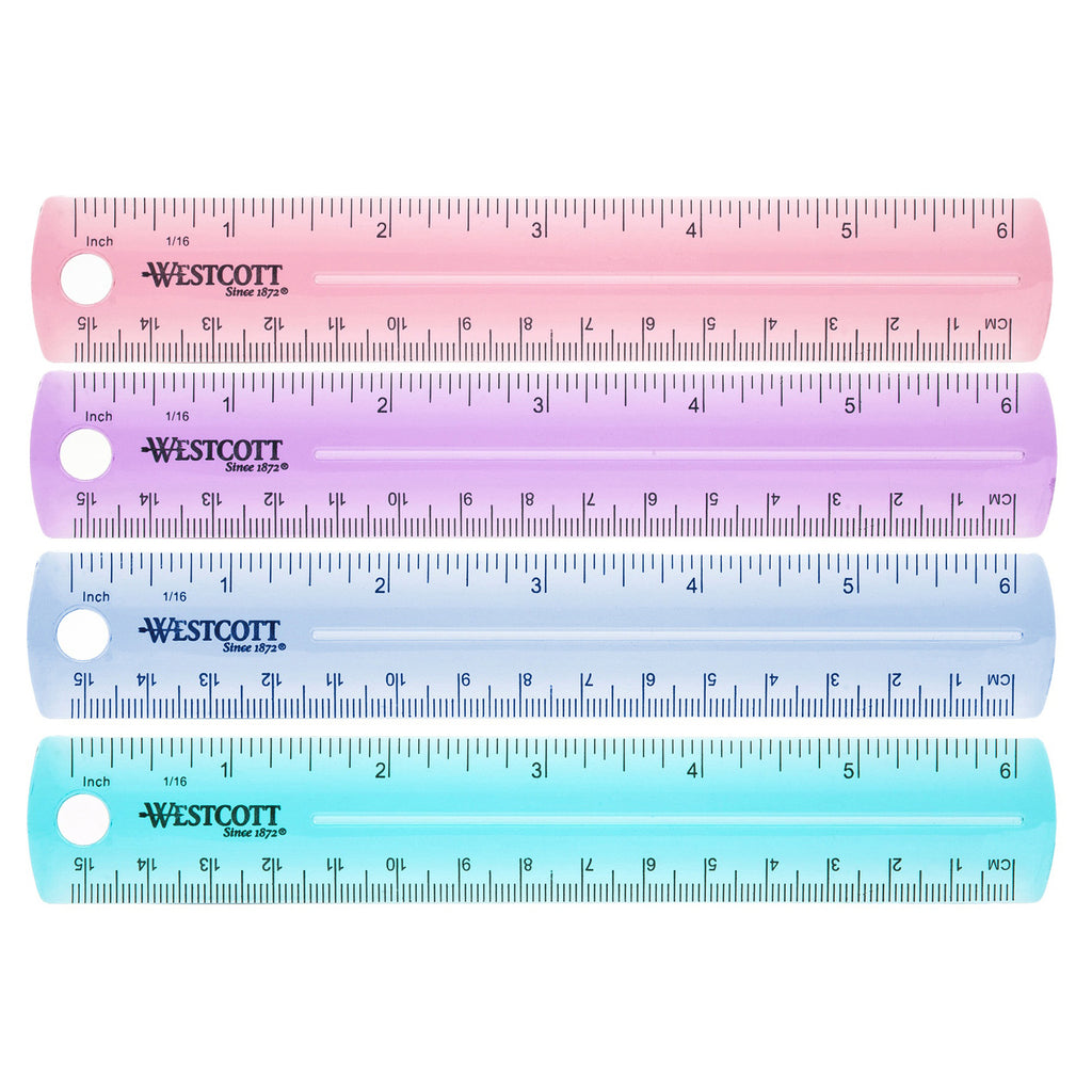 Fig Ruler Acme United Corporation Plastic Ruler 6 In | ACM00412 – SupplyMe