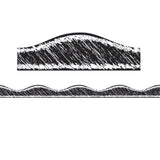 Ashley Productions Magnetic Black Scribble Chalk Border
