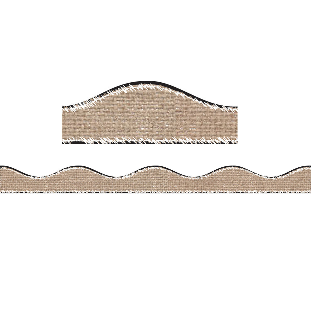 Ashley Productions Magnetic Burlap Scribble Border