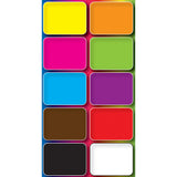 Ashley Productions Assorted Color Mini Whiteboard Erasers, 10 Pack