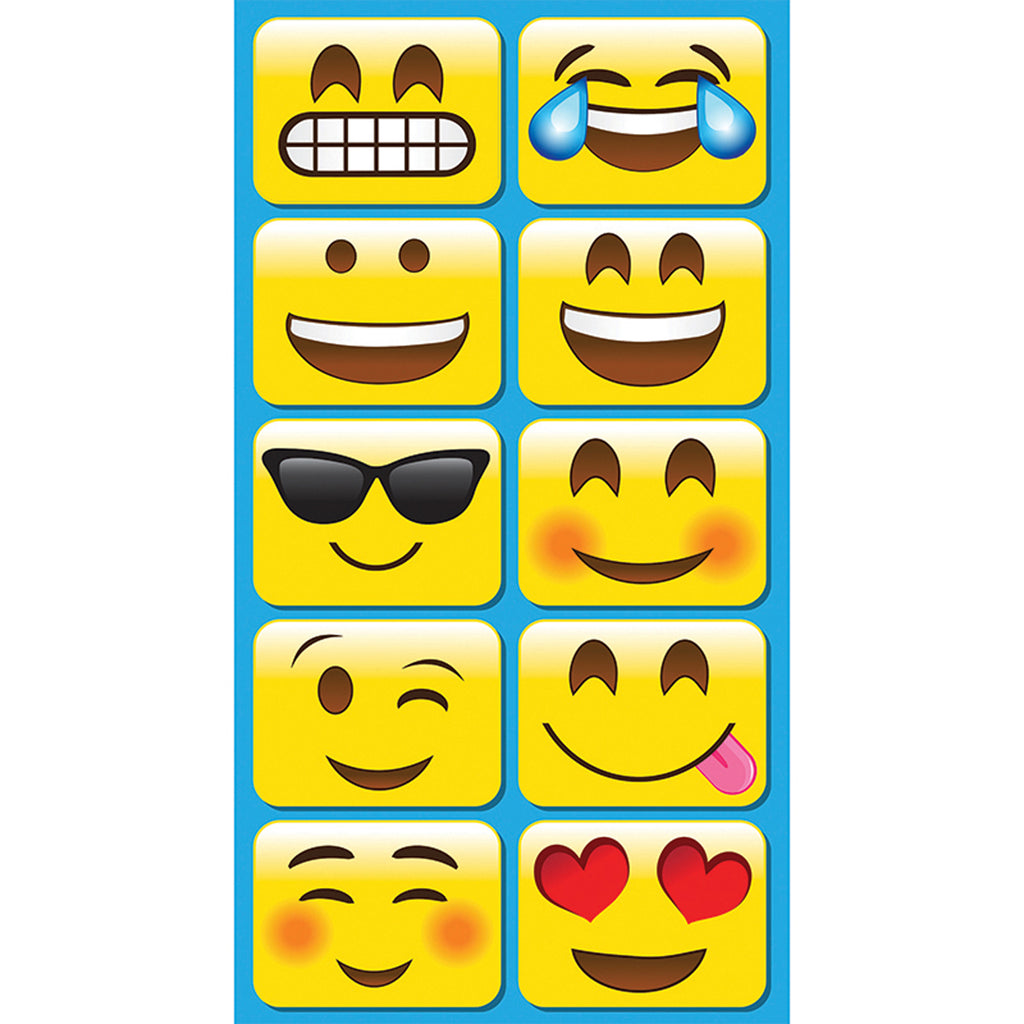 Ashley Productions Emojis Mini Whiteboard Erasers, 10 Pack