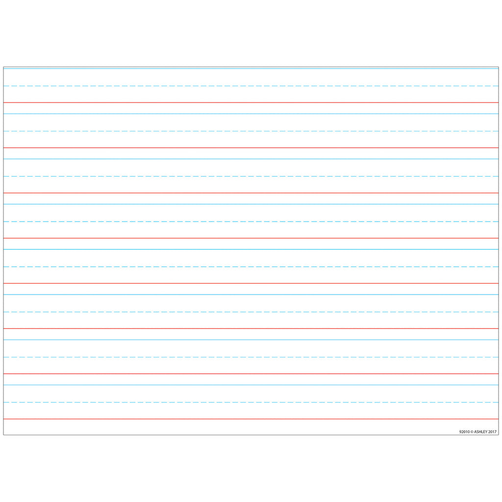 Ashley Productions Handwriting Smart Poly™ Chart, Lined 3/4"