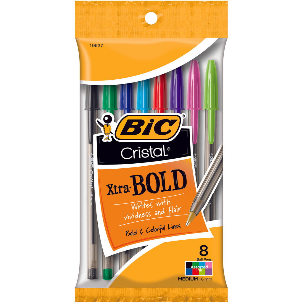 BIC Cristal Xtra-BOLD, Pack of 8 (discontinued)