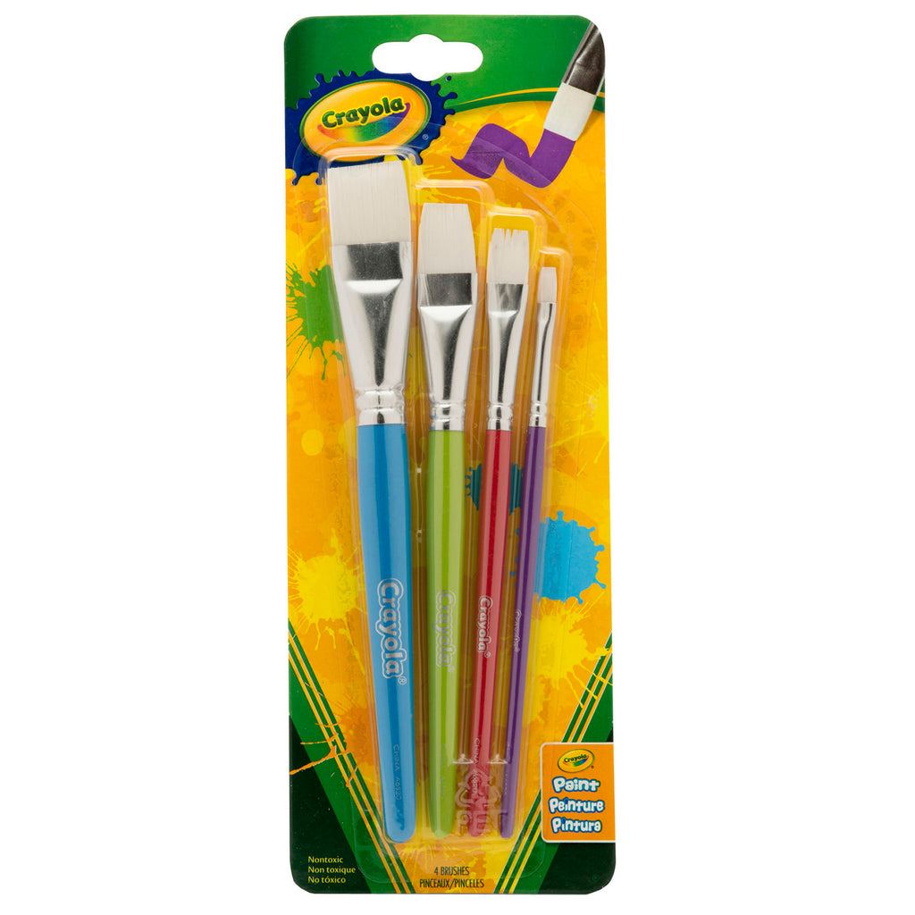 Crayola® Big Paintbrush Set, 4 Count Flat