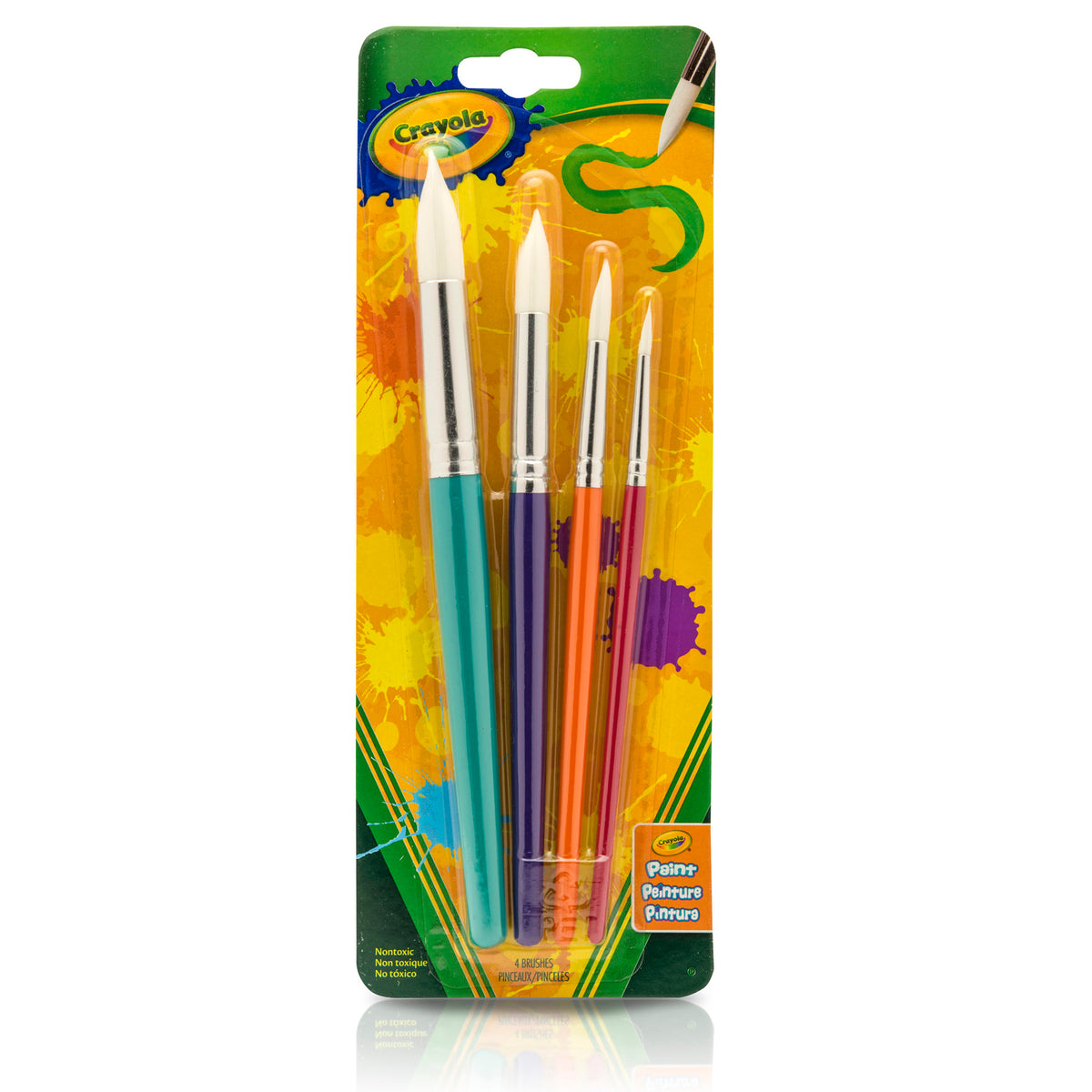 Crayola® Big Paintbrush Set, 4 Count Round