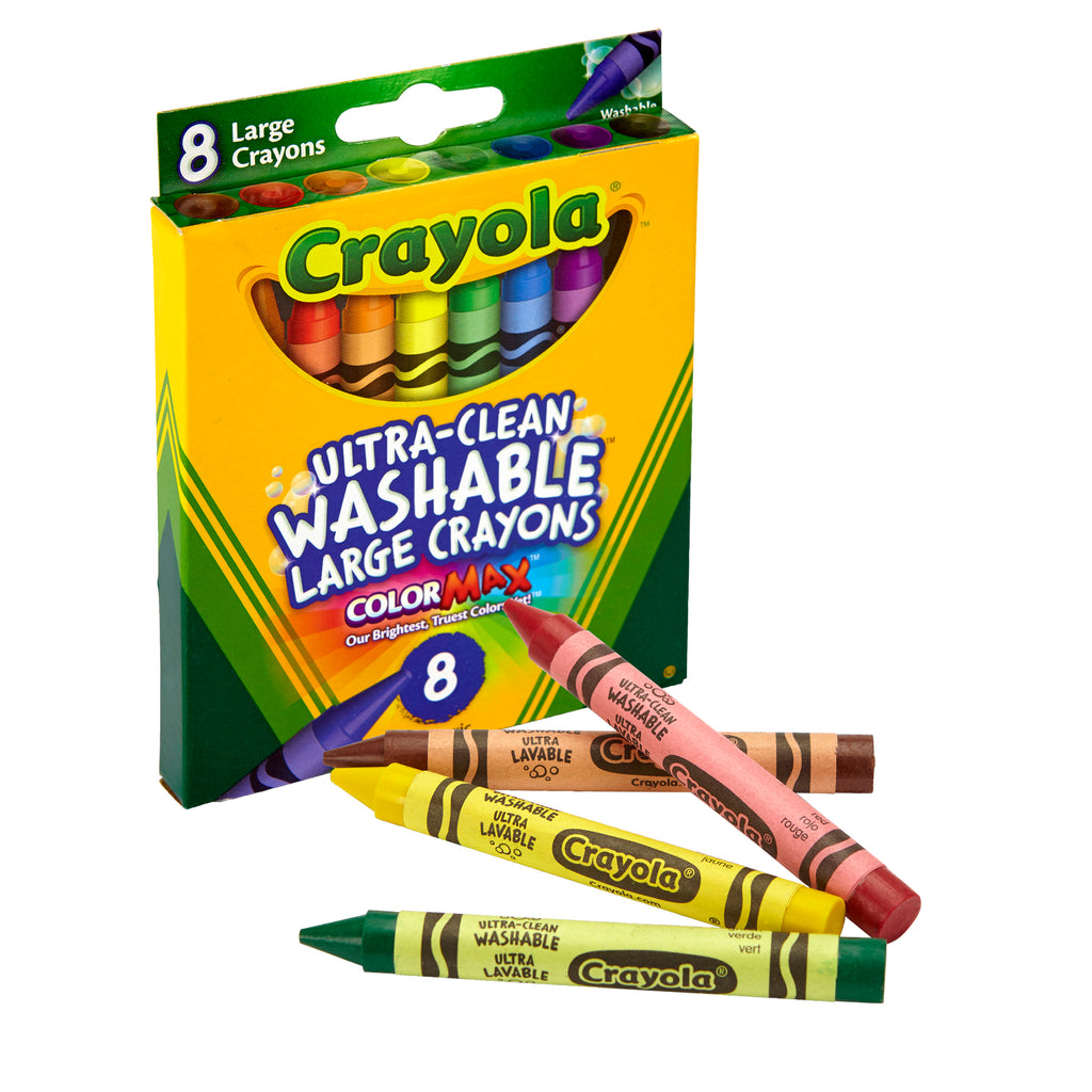 Crayola® Washable Crayons Large 8 Count Peggable Box