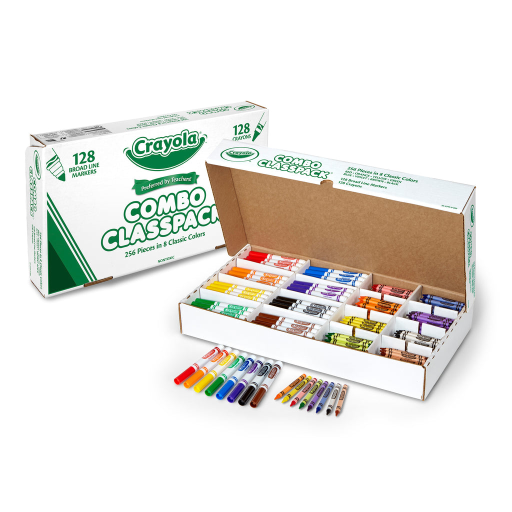 Crayola Classic Color Pack Crayons, Tuck Box, 8 Colors