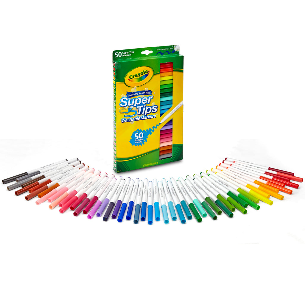 Crayola® Washable Markers 50 Count Super Tips WithSilly Scents