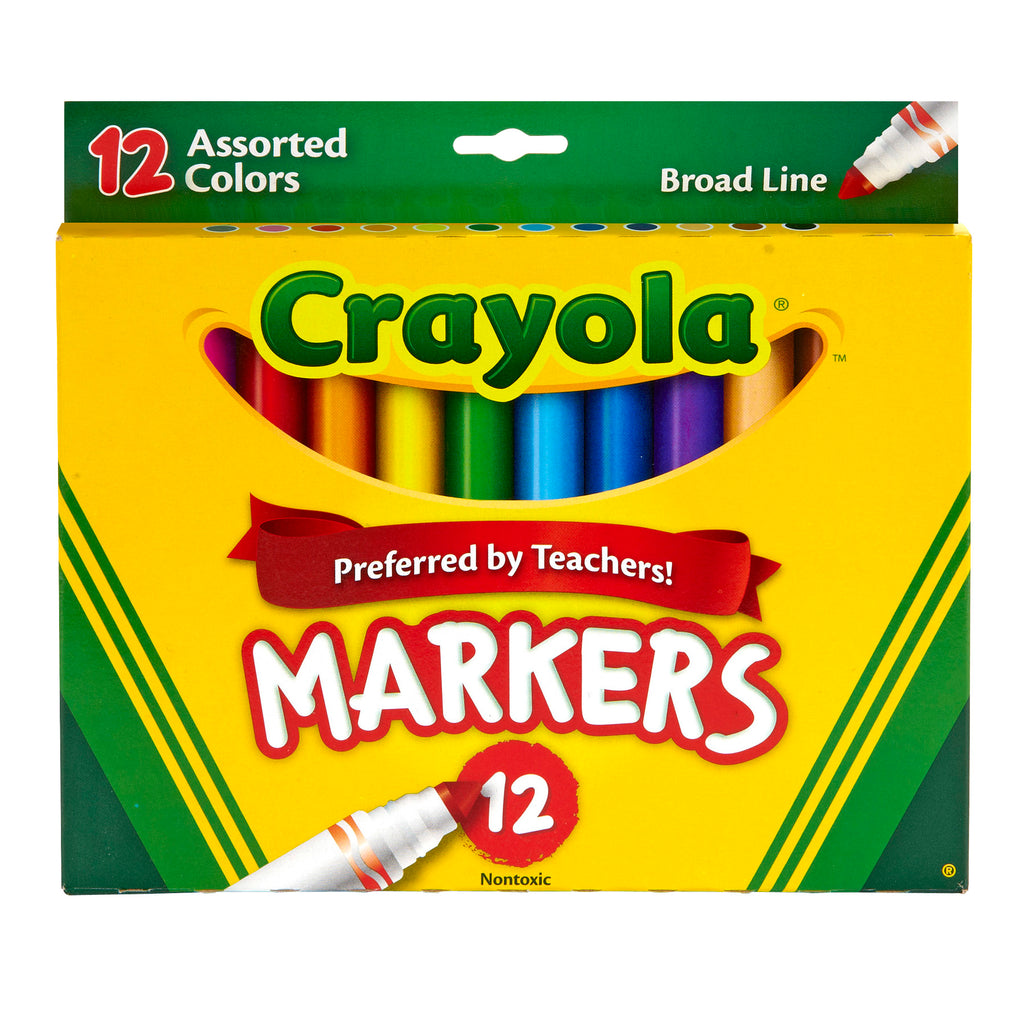 Crayola® Markers 12 Count Assorted Colors Conical Tip