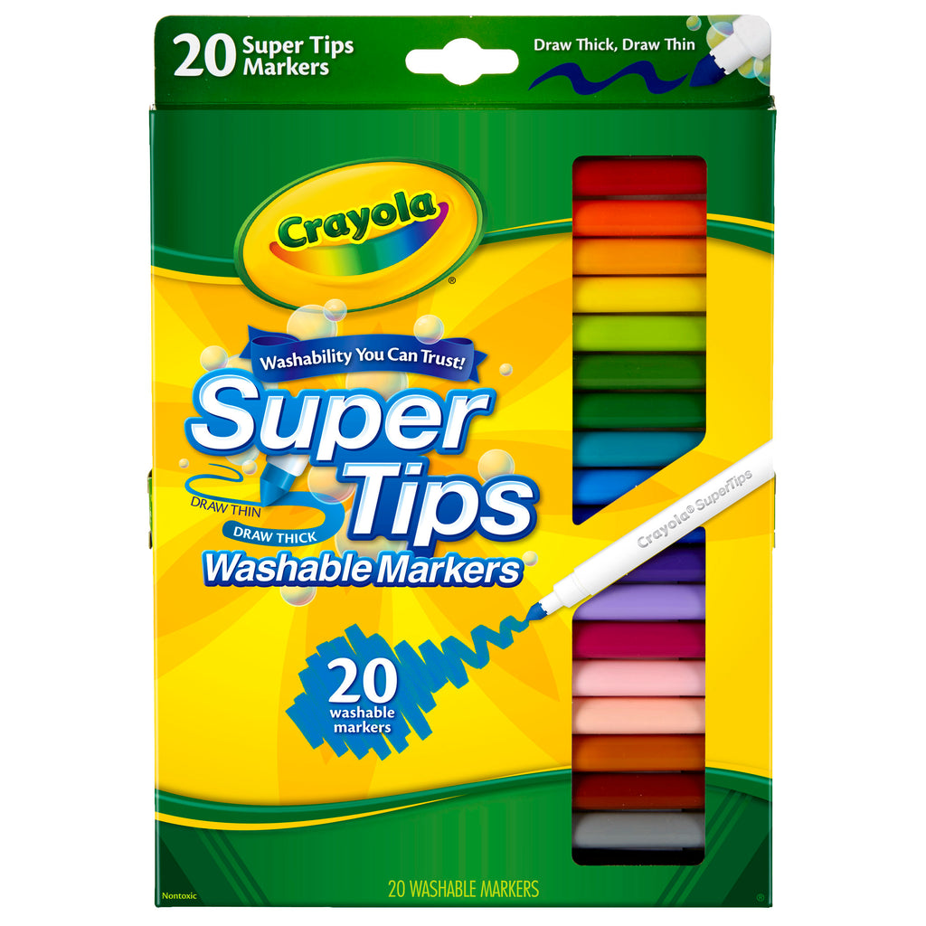 Crayola® SuperTips Washable Markers, 20 Count