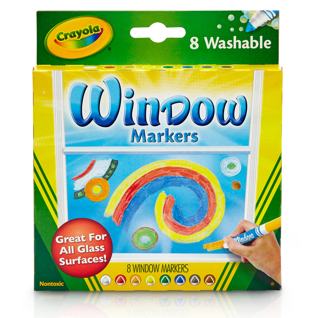 Crayola Washable Window Markers - 8 count