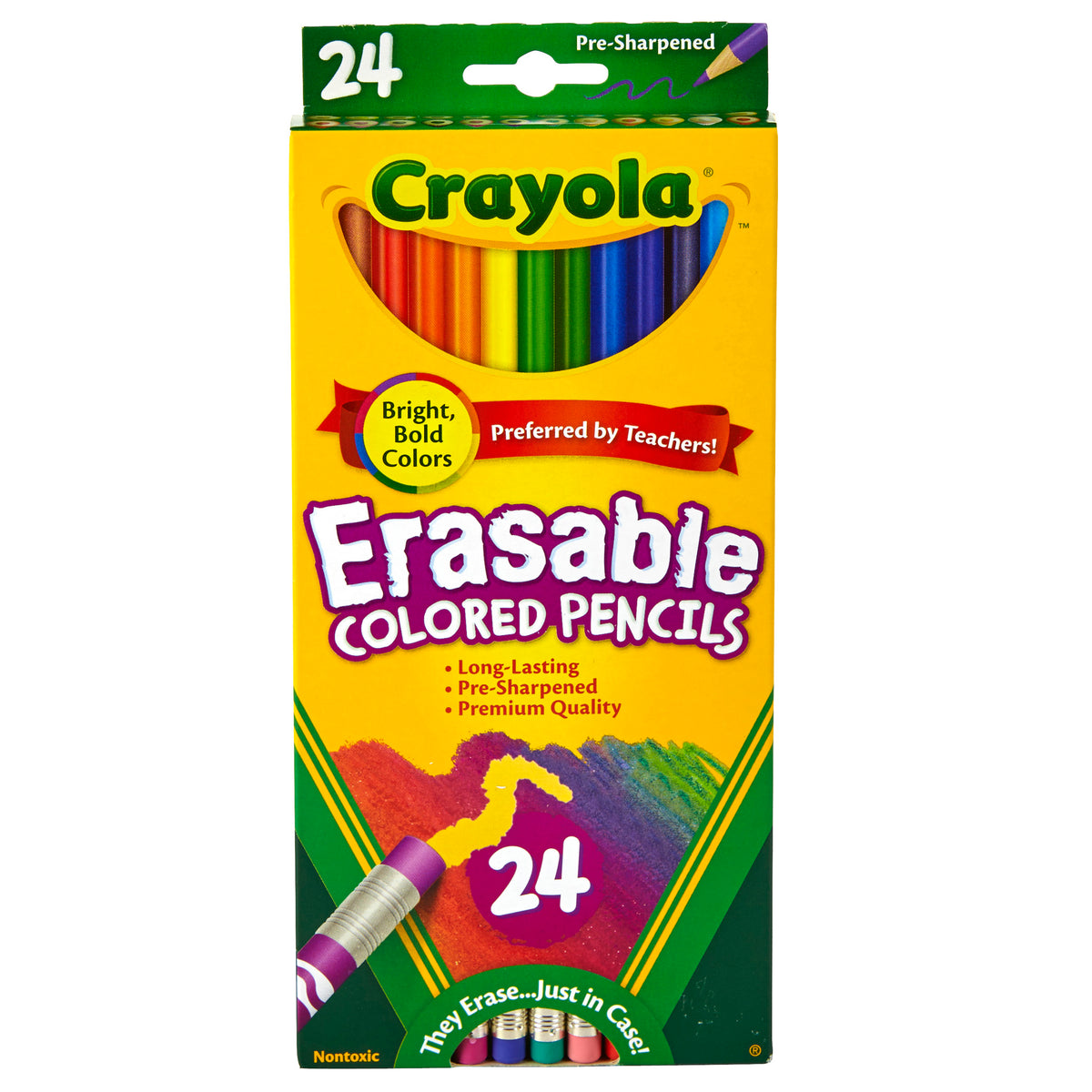 Crayola® 24 Count Erasable Colored Pencils