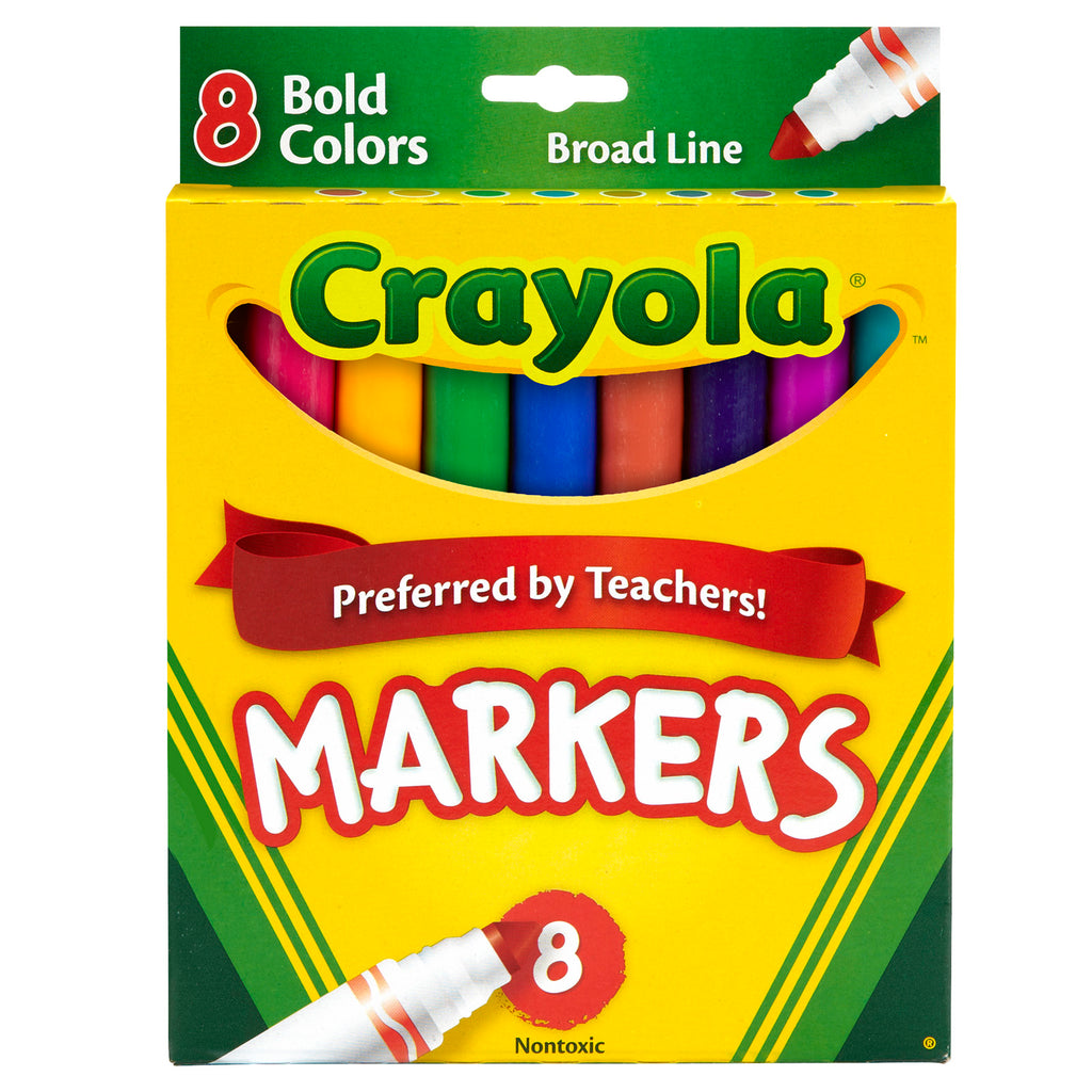 Crayola® Coloring Marker Bold Conical 8Pk (discontinued)