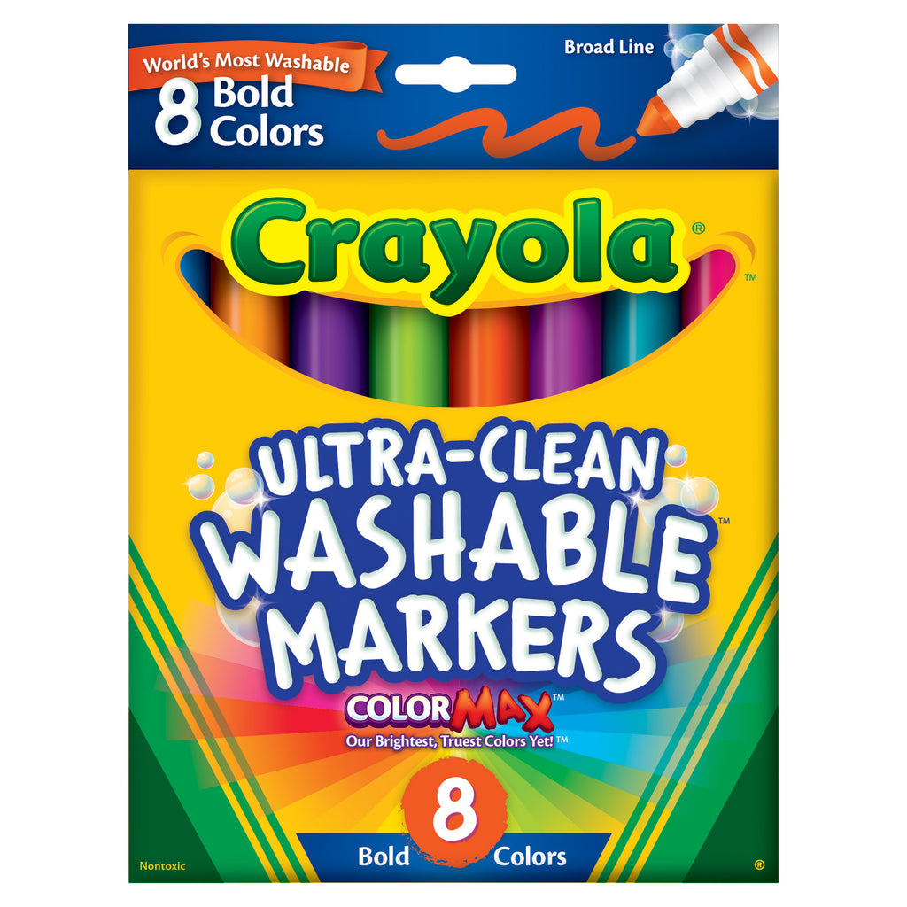 Crayola® Washable Markers 8 Pk Bold Colors Conical Tip (discontinued)