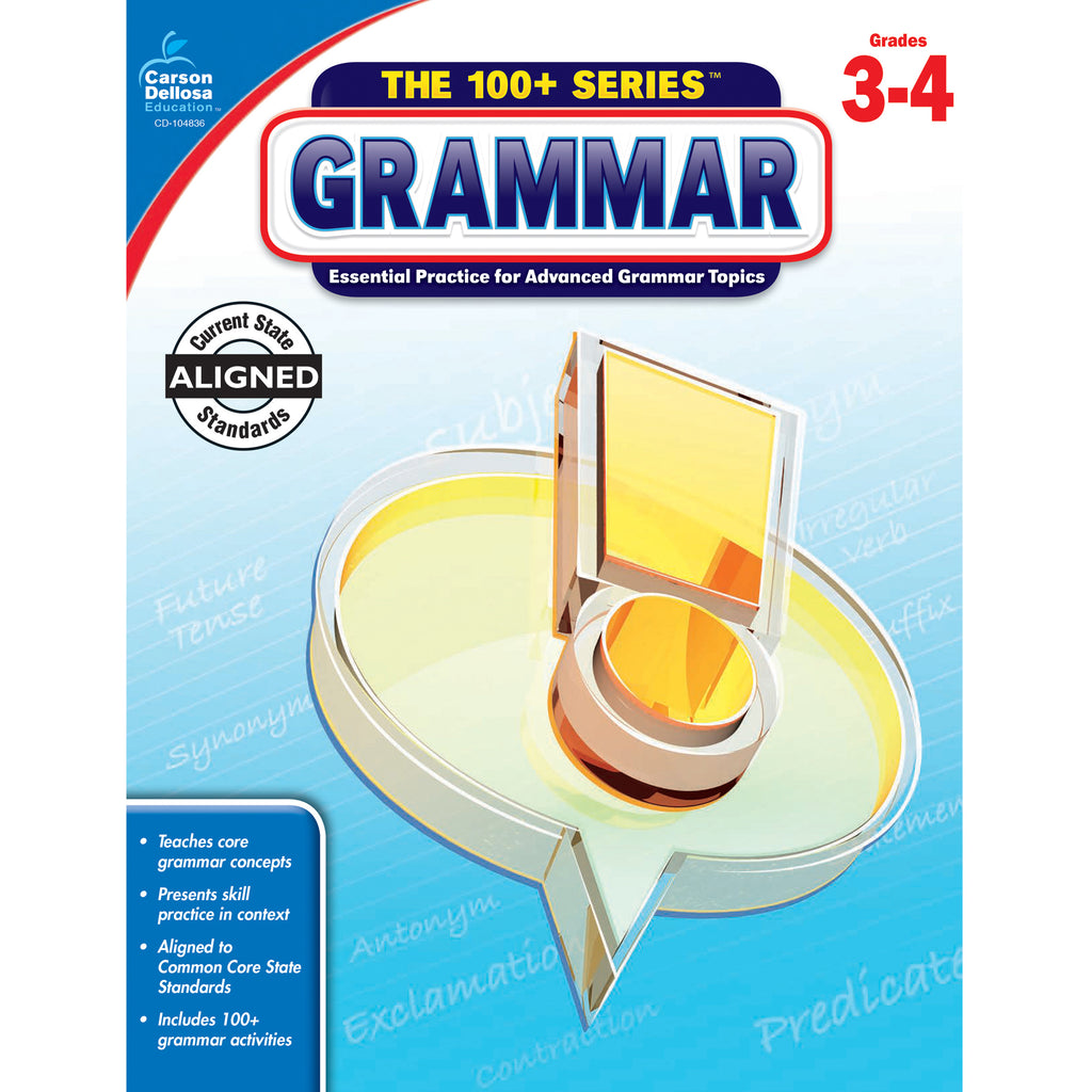 Carson Dellosa Grammar Workbook, Grades 3-4