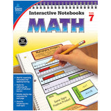 Carson Dellosa Interactive Notebooks: Math Resource Book, Grade 7