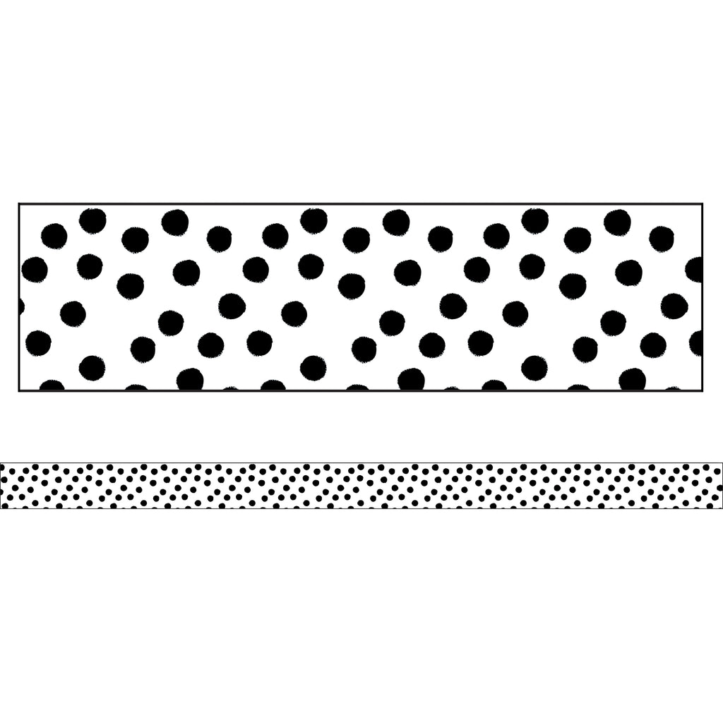 Carson Dellosa Twinkle Twinkle You're A STAR! Painted Dots Straight Bulletin Board Border