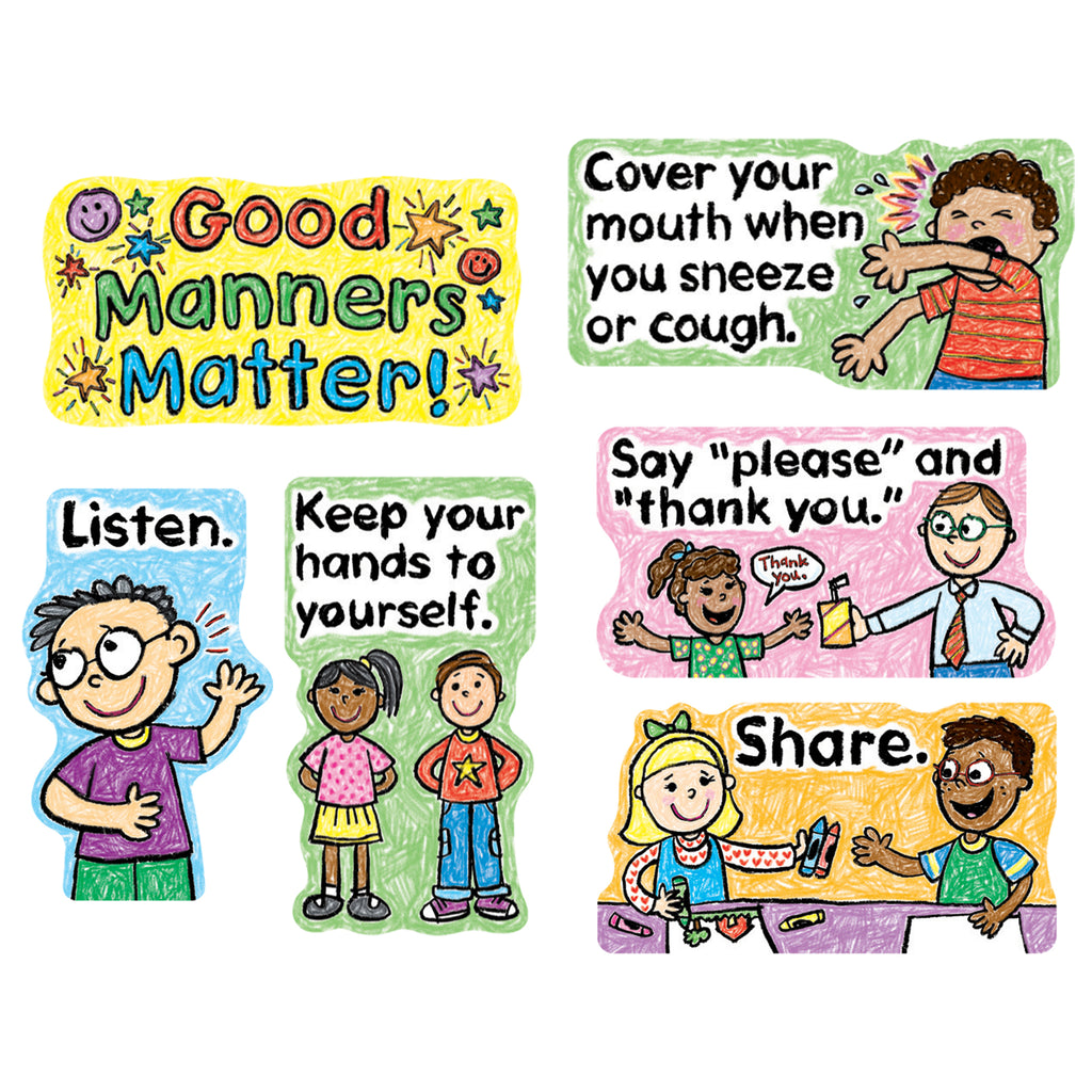 Carson Dellosa Good Manners Matter Mini Bulletin Board Set