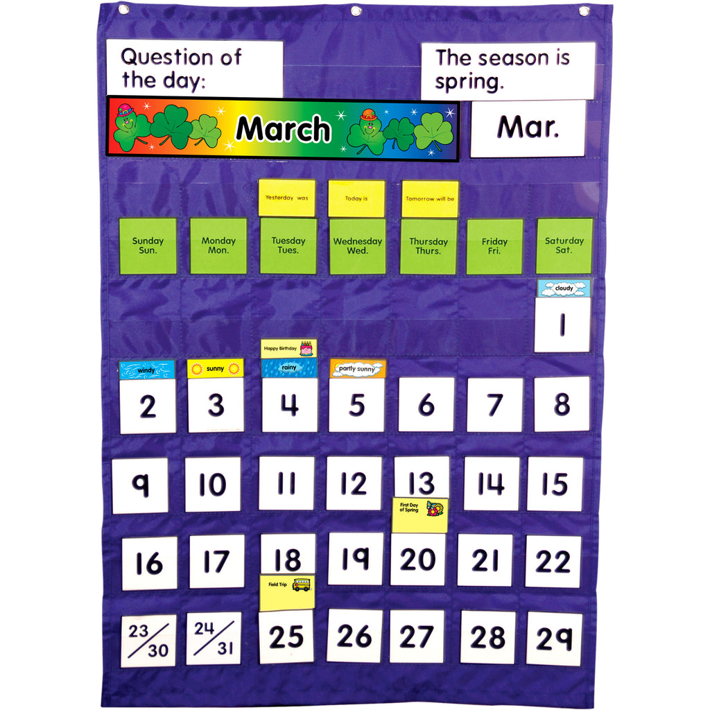 Carson Dellosa Complete Calendar and Weather Pocket Chart