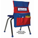 Carson Dellosa Chairback Buddy™ Pocket Chart, Blue/Red