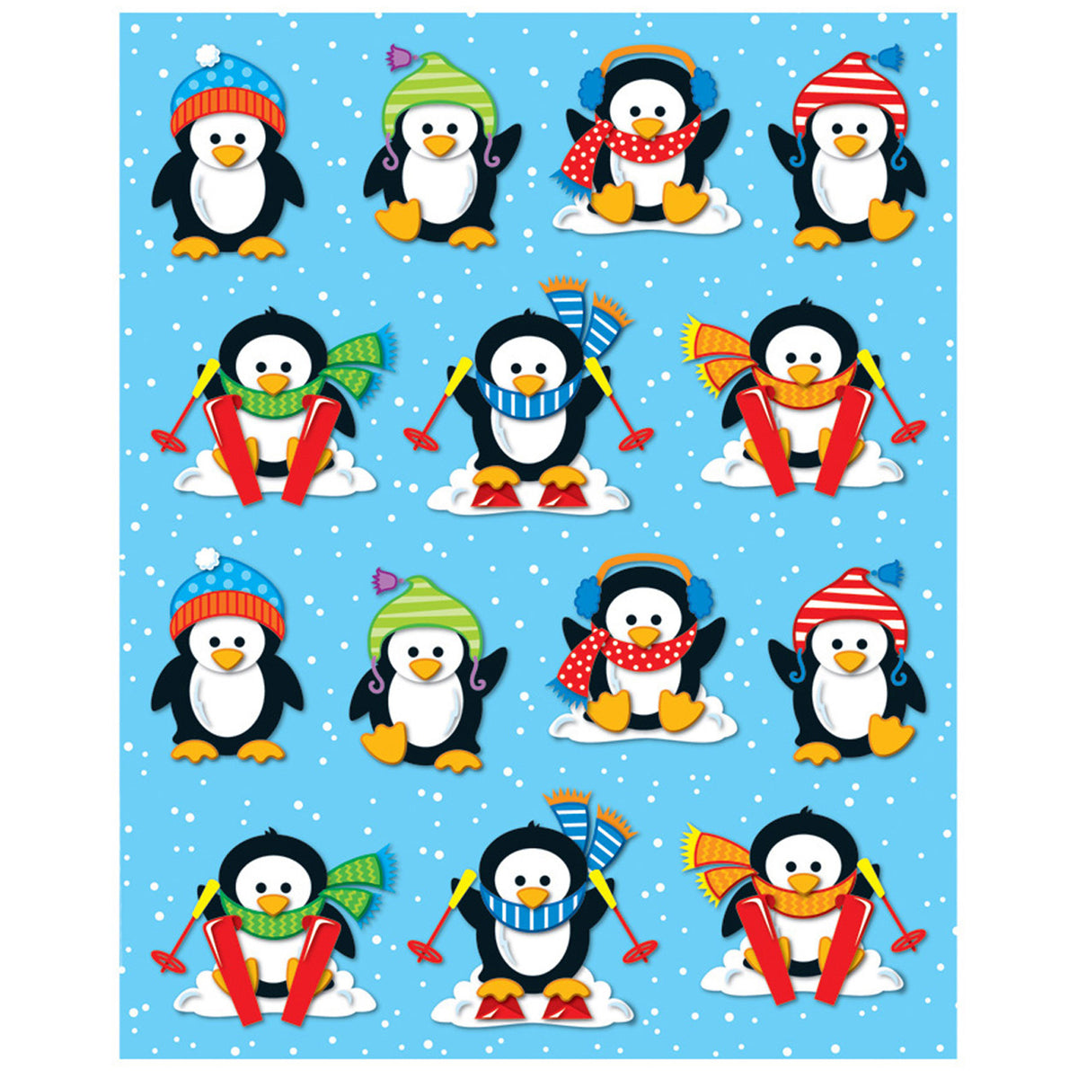 Carson Dellosa Penguins Shape Stickers
