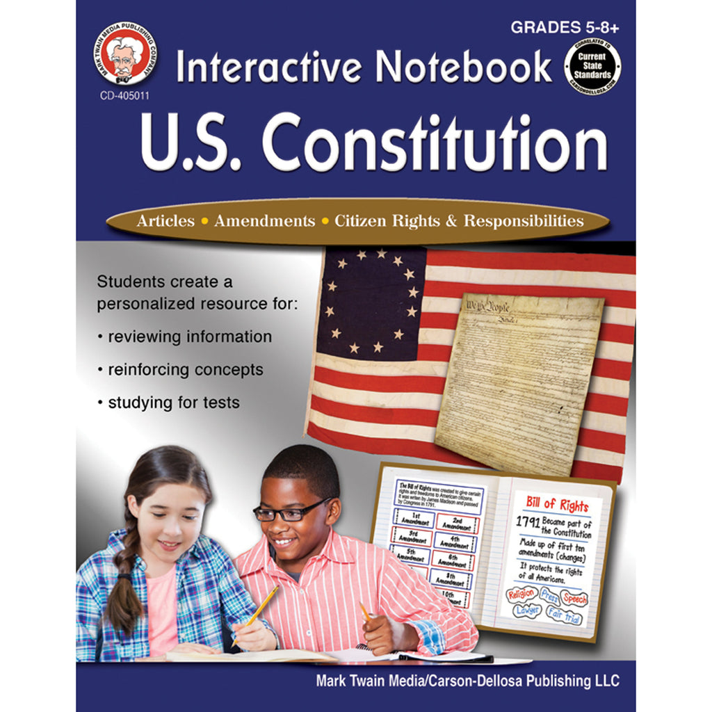 Carson Dellosa Interactive Notebook: U.S. Constitution Workbook, Grades 5-12 (discontinued)