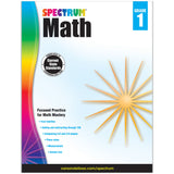 Carson Dellosa Spectrum Math Workbook, Grade 1