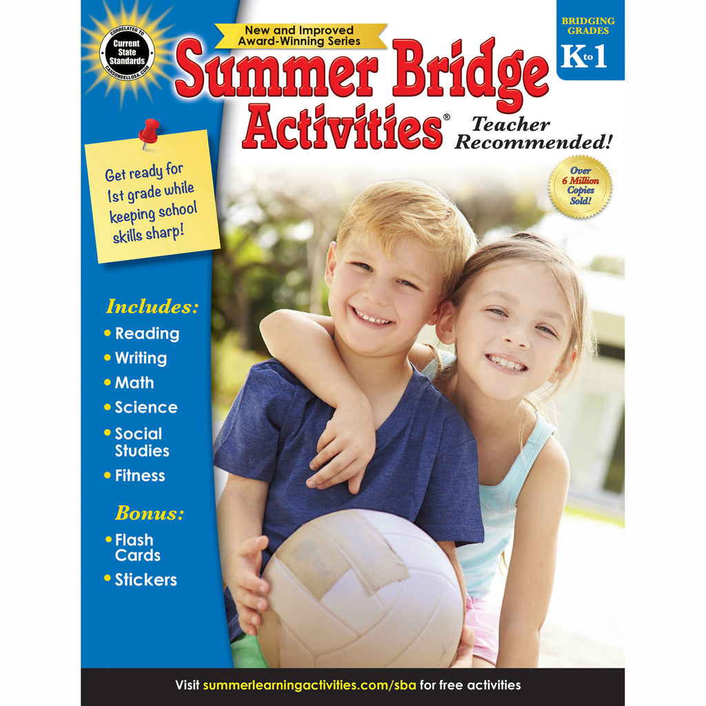 Carson Dellosa Summer Bridge Activities® Workbook, Grades K-1