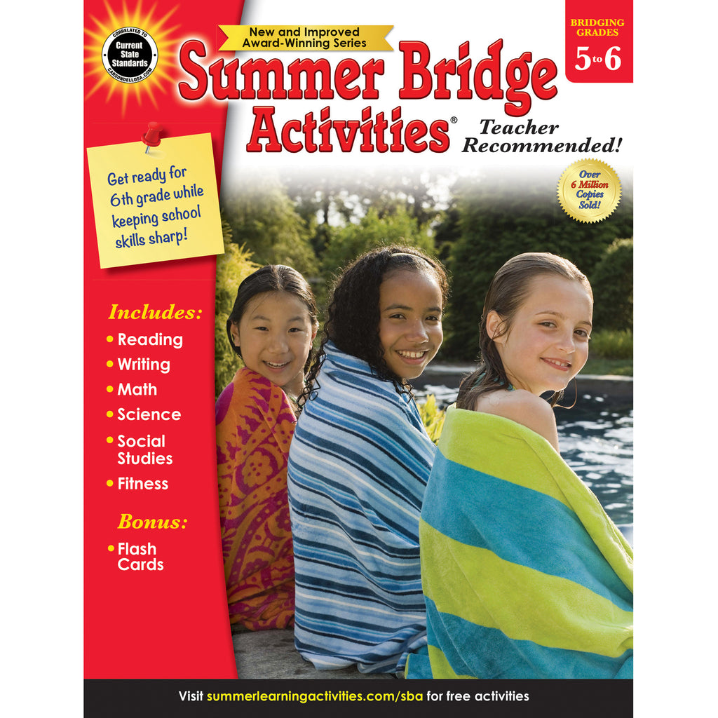 Carson Dellosa Summer Bridge Activities® Workbook, Grades 5-6