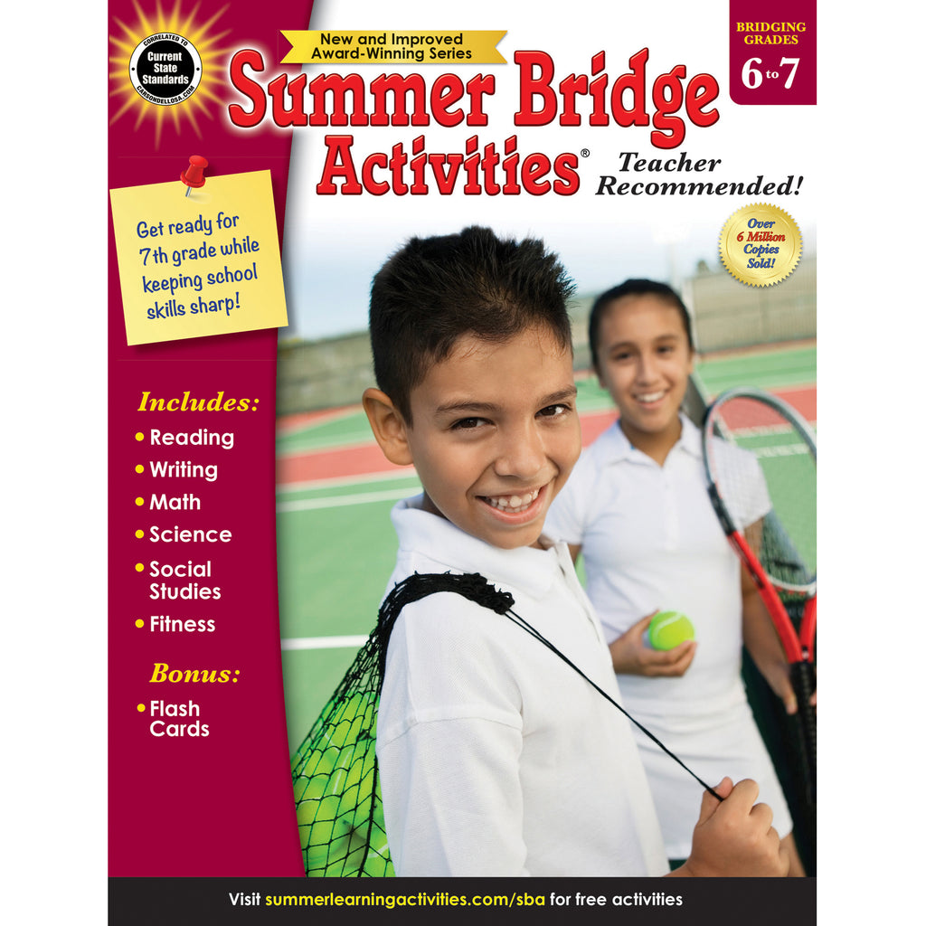 Carson Dellosa Summer Bridge Activities® Workbook, Grades 6-7