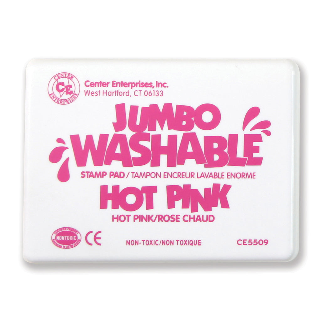 Center Enterprises Jumbo Washable Stamp Pad - Hot Pink