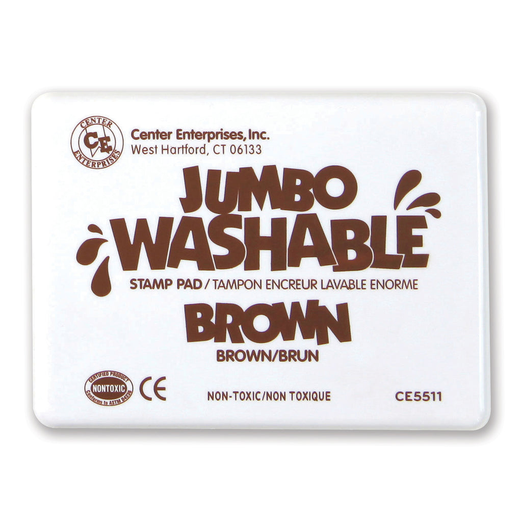 Center Enterprises Jumbo Washable Stamp Pad - Brown