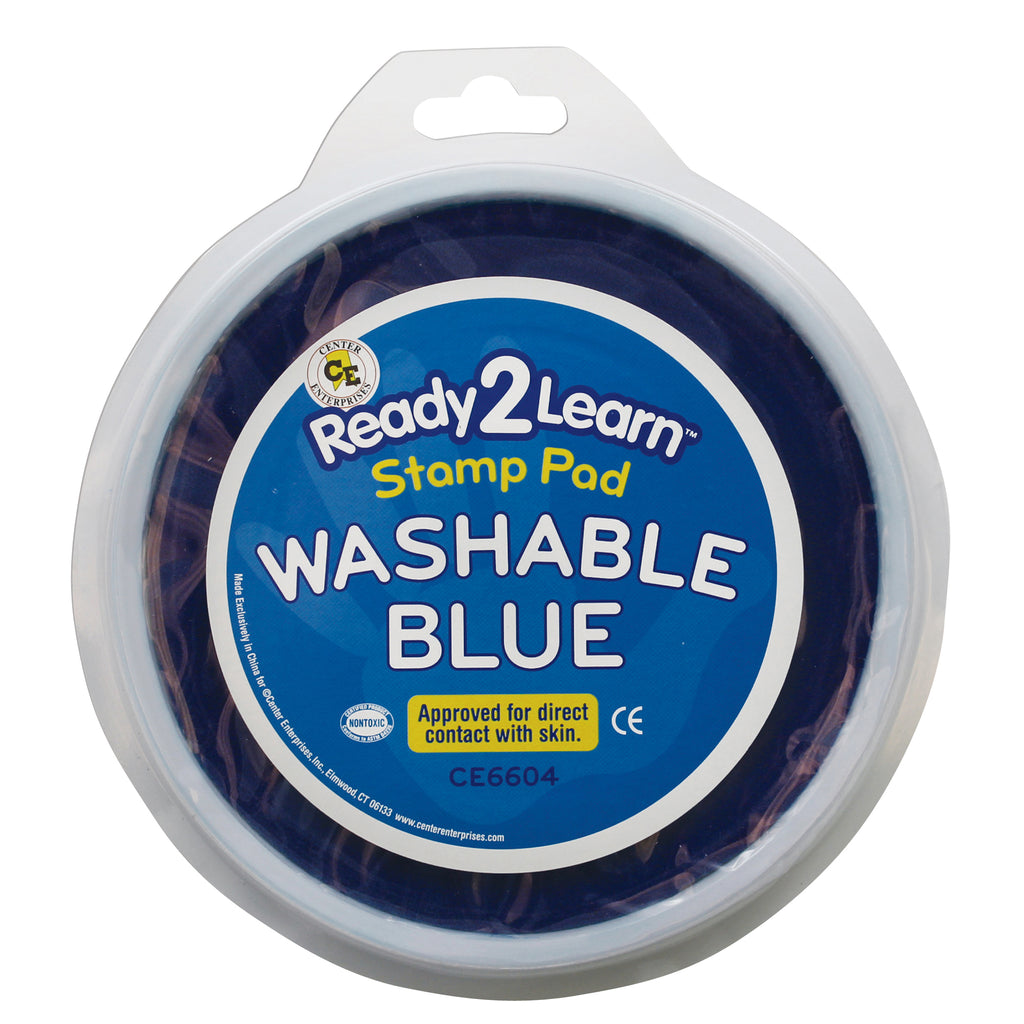Center Enterprises Jumbo Washable Paint/Ink Stamp Pad-Blue