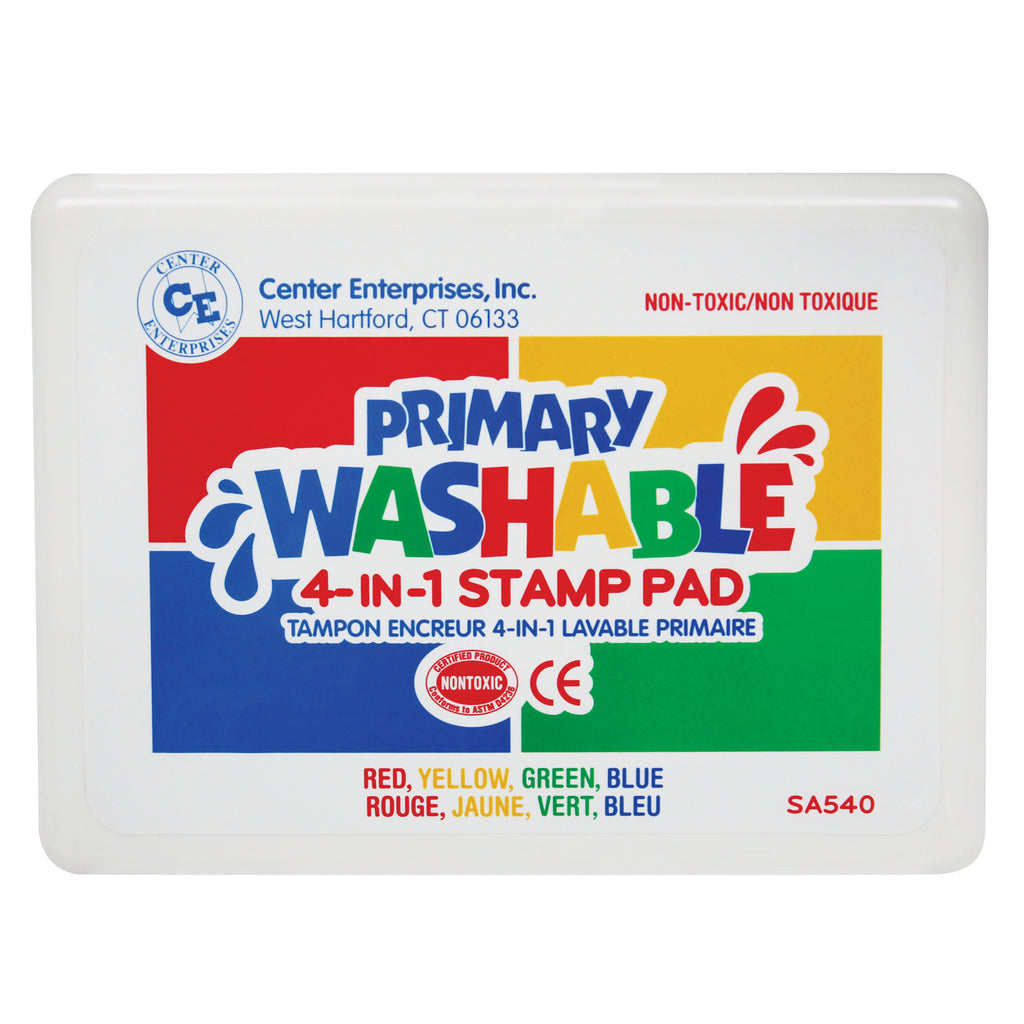 Center Enterprises Ready2Learn Jumbo Washable Stamp Pad 4-in-1