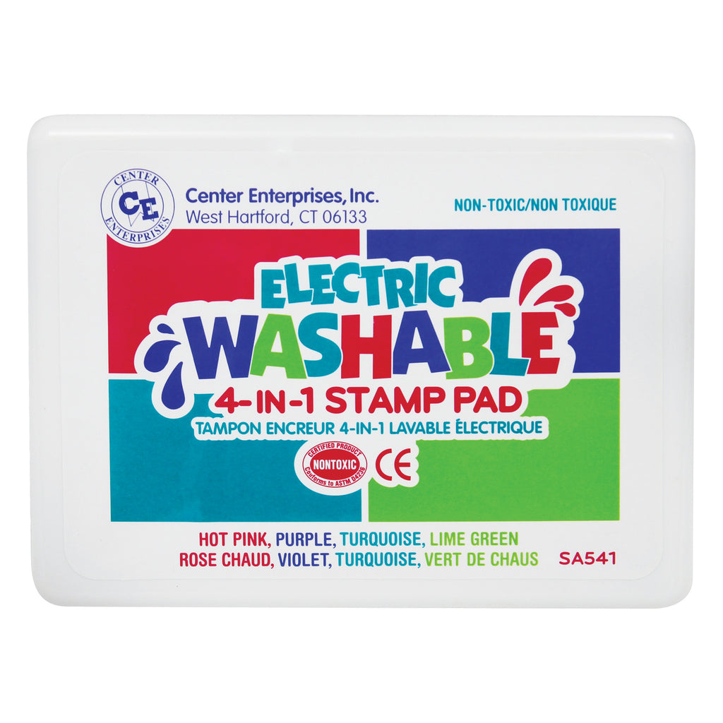 Center Enterprises Washable Electric 4-In-1 Stamp Pad