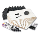 Charles Leonard Magnetic Dual-Sided Dry Erase Lapboard, Class Pack (Plain/Plain)