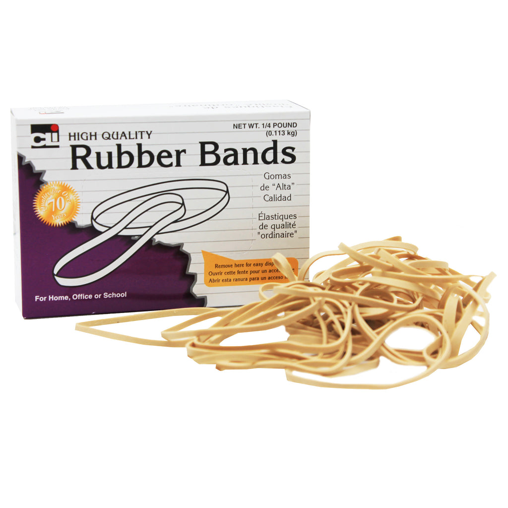 Charles Leonard Rubber Bands #64, 1/4 Lb Box