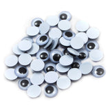 Charles Leonard Wiggle Eyes, 7mm Round, Black
