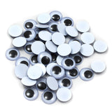 Charles Leonard Wiggle Eyes, 12mm Round, Black