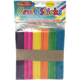 Charles Leonard Assorted Color Craft Sticks, 150 Per Bag