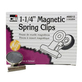 Charles Leonard Magnetic Spring Clips, 1-1/4"