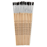 Charles Leonard Easle Brushes, 1/4" Wide, Stubby Handle