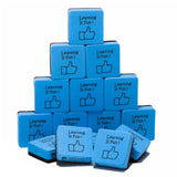 Charles Leonard "Learning Is Fun!" Whiteboard Eraser, 15 Pack