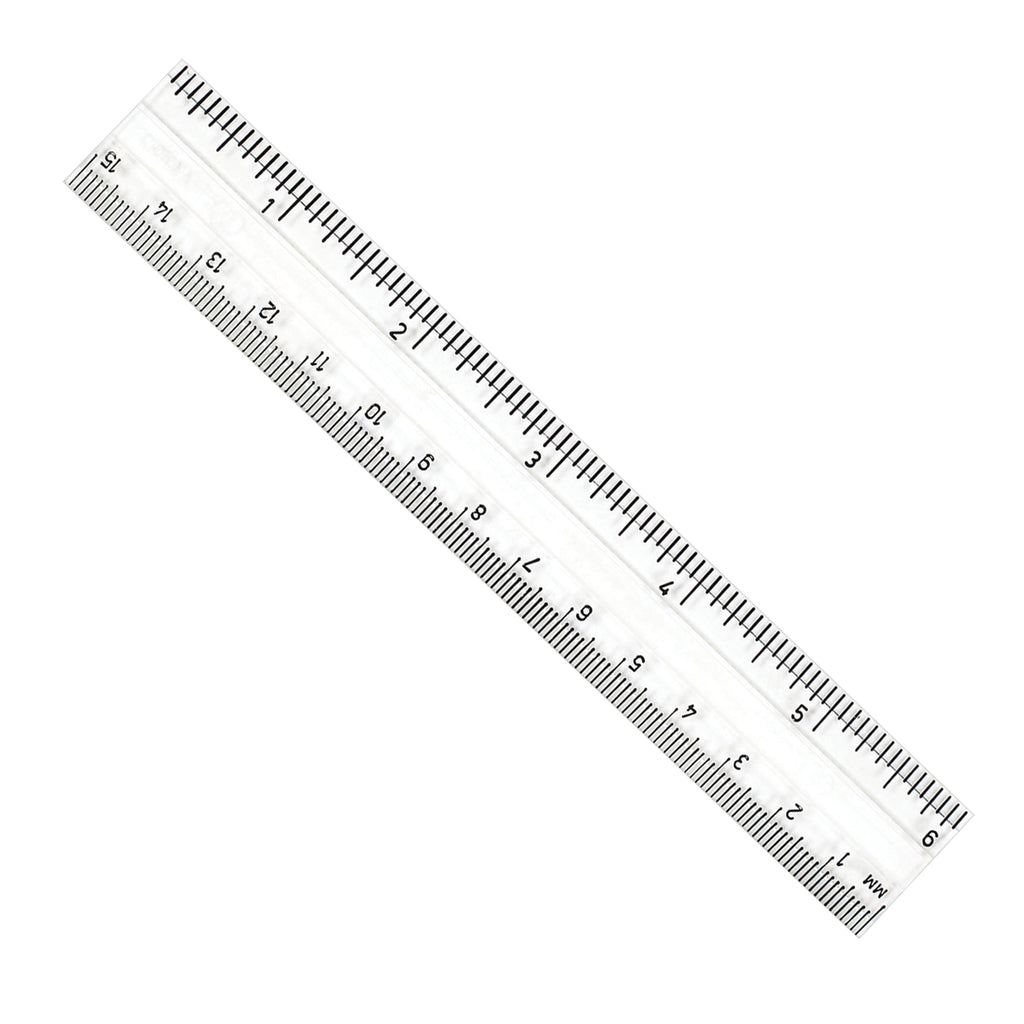 Charles Leonard Plastic Ruler, 6 Clear