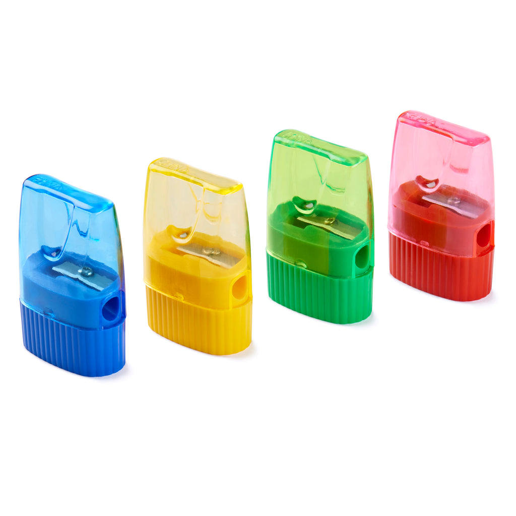 Charles Leonard Translucent Pencil Boxes, Assorted Colors, Pack of 12