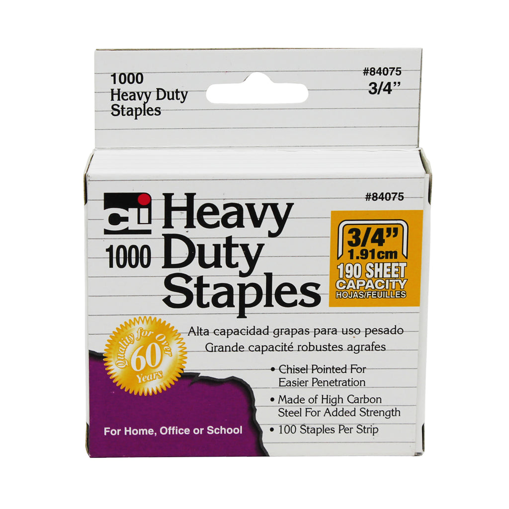 Charles Leonard Heavy Duty Staples 3/4", 1,000 Per Box (discontinued)