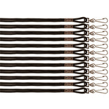 Champion Sports Lanyards Black 12/Pk